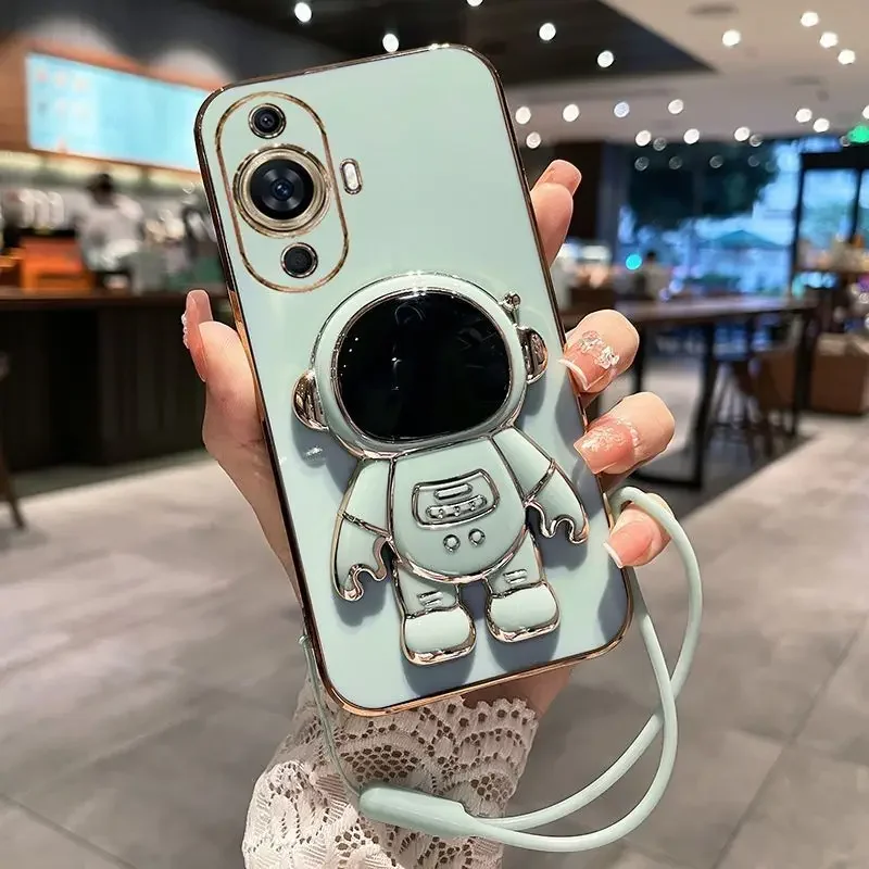 Huawei Nova 12 - 3D 만화 우주 비행사 거치대 도금