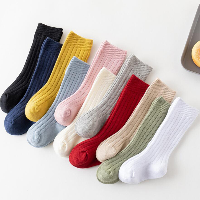 13 색 소년과 소녀면 양말 캐주얼 늑골이있는 무릎 높 - Baby Sock Oximeter 리뷰 및 가격